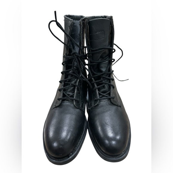 Vintage Biltrite ANSI Z-41 1990 Black Combat Steel Toe Military Boots Size 6M B5